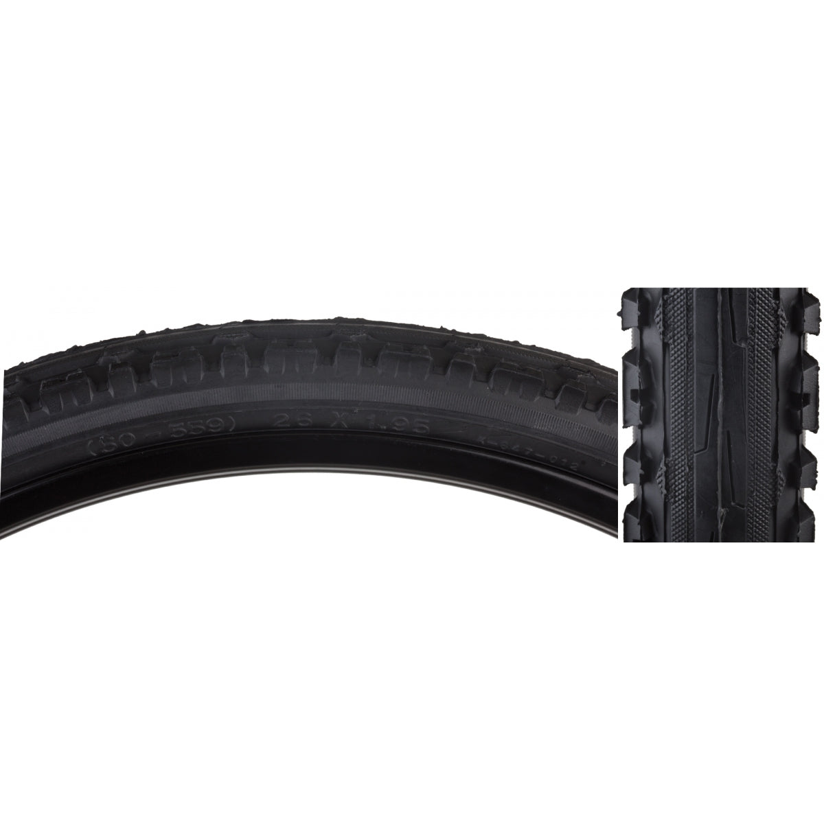 SUNLITE TIRE SUNLT 26x1.95 BK/BK KROSSPLUS K847 GOLIATH WIRE - SUNLITE
