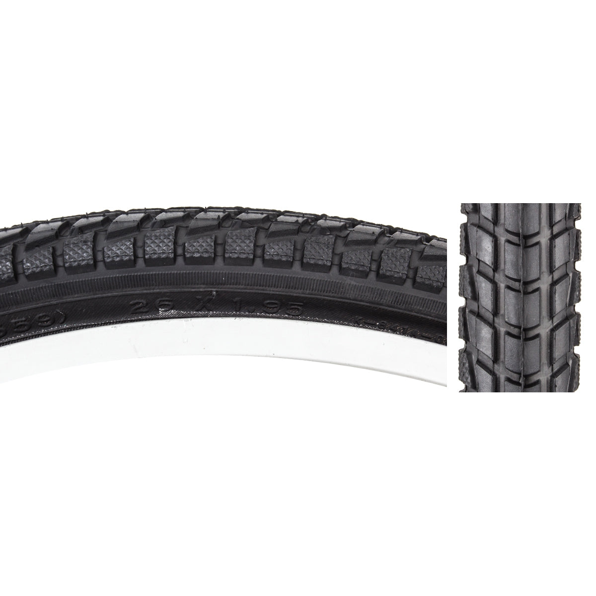 SUNLITE TIRE SUNLT 26x1.95 BK/BK KOMFORT K841A WIRE - SUNLITE