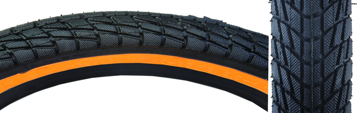 SUNLITE TIRE SUNLT 20x1.95 BK/OG KONTACT K841 WIRE - SUNLITE