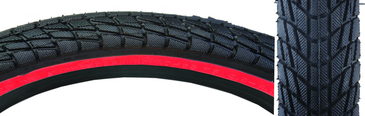 SUNLITE TIRE SUNLT 20x1.95 BK/RD KONTACT K841 WIRE - SUNLITE