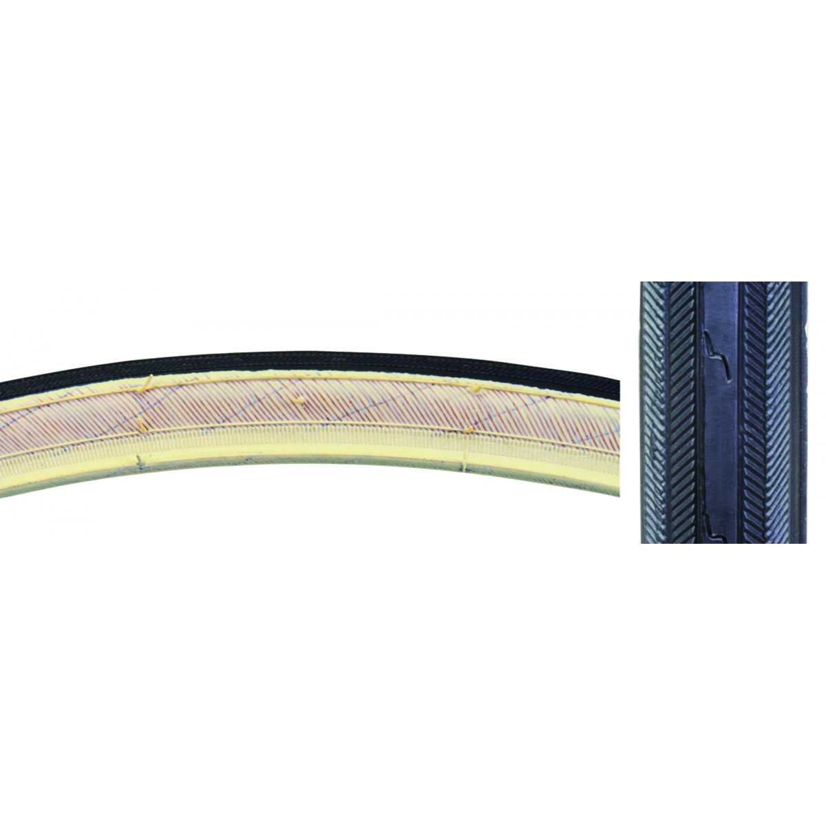 SUNLITE TIRE SUNLT 700x25 BK/YSK 100lb K32 - SUNLITE