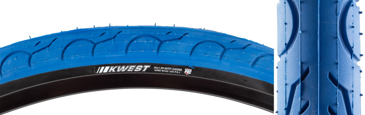 KENDA TIRE KEN KWEST 26x1.5 BU/BSK 100lb K1930 WIRE - KENDA