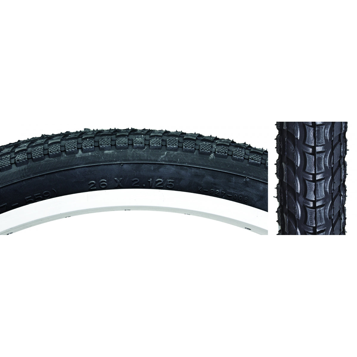 SUNLITE TIRE SUNLT 26x2.125 BK/BK CRUISER K927w/SUN LOGO KOMFORT WIRE - SUNLITE