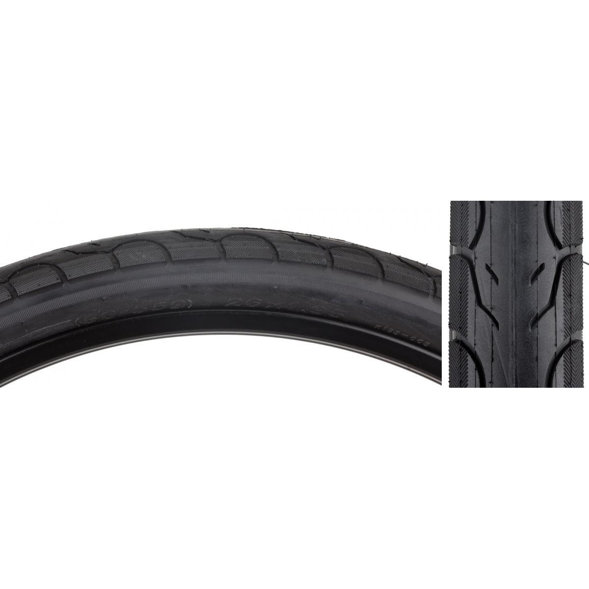 SUNLITE TIRE SUNLT 26x1.95 BK/BK KWEST 60lbK193 WIRE - SUNLITE