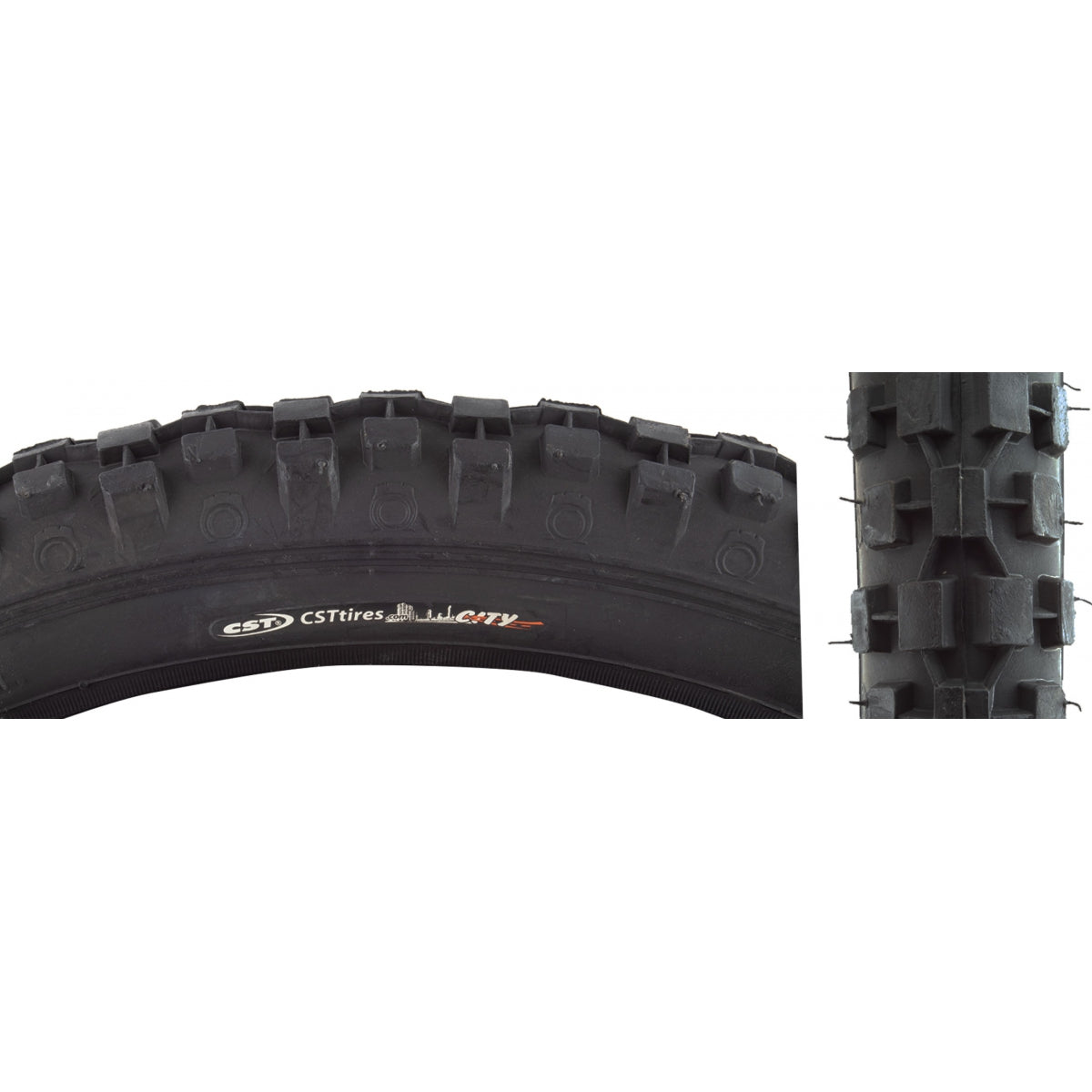 SUNLITE TIRE SUNLT 20x2.125 CST93 BK/Black KNOBBY WIRE - SUNLITE