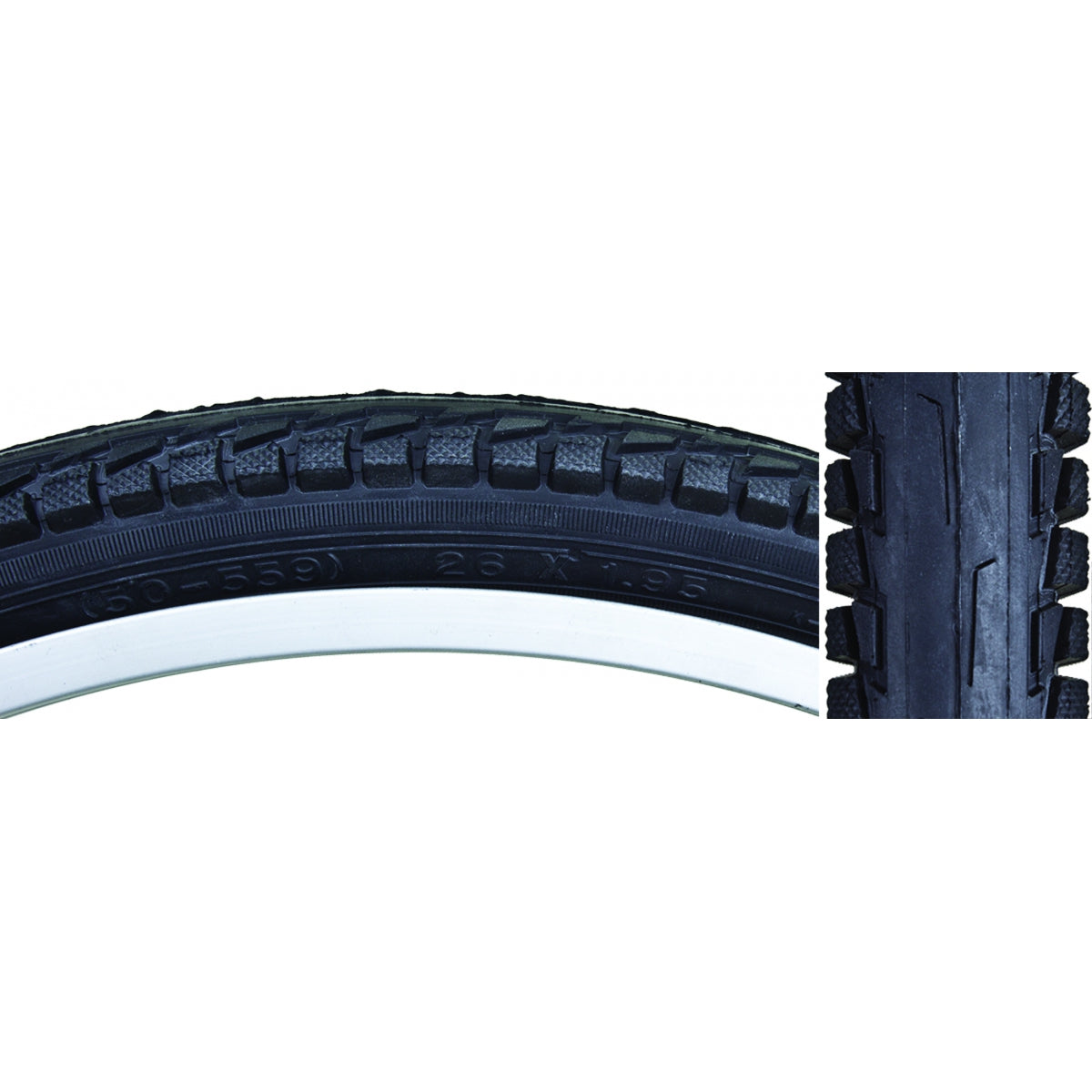 SUNLITE TIRE SUNLT 26x1.95 BK/BK CITY K841C COMFORT WIRE - SUNLITE