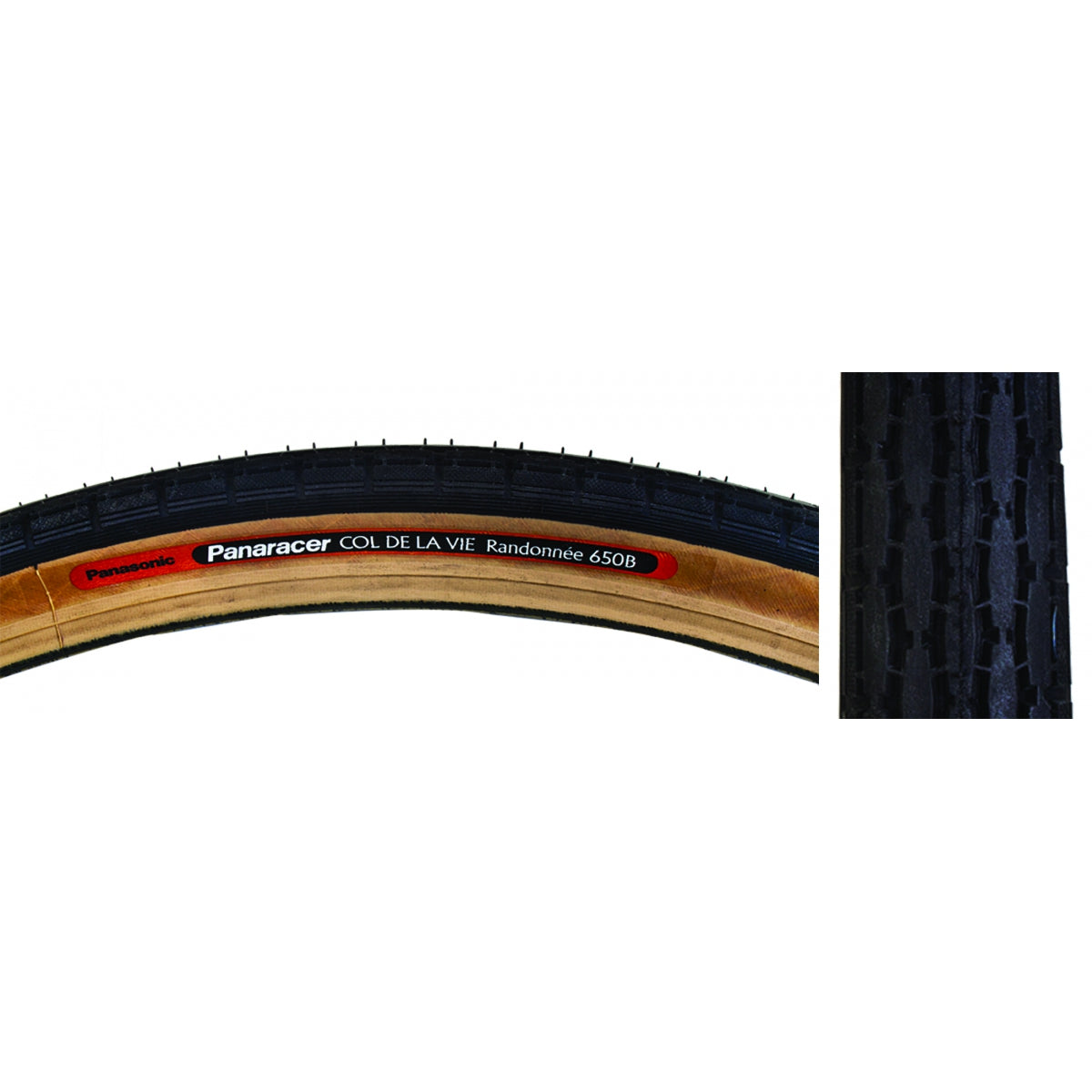 PANARACER TIRE PAN RANDONNEE 26x1-1/2 650B 27.5 WIRE BK/YSK - PANARACER