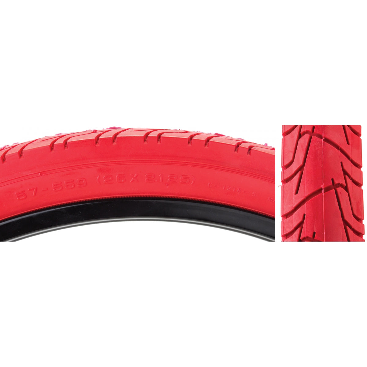 SUNLITE TIRE SUNLT 26x2.125 CST1218 RD/RED CITY WIRE - SUNLITE
