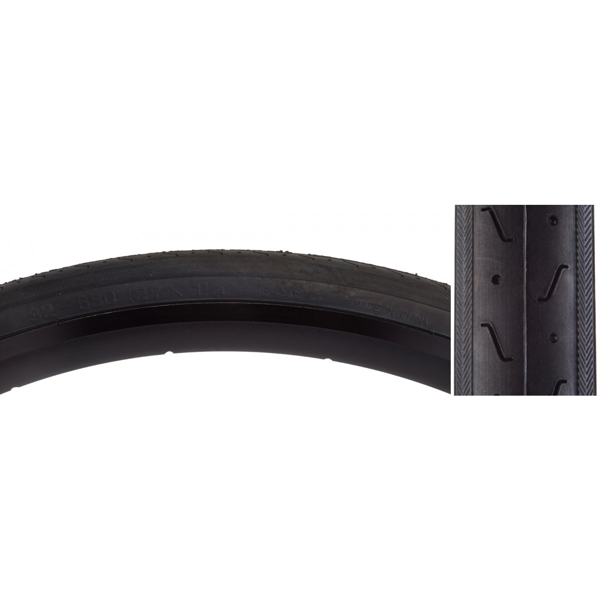 SUNLITE TIRE SUNLT 27x1-1/4 CST740 BK/Black S-HP WIRE - SUNLITE
