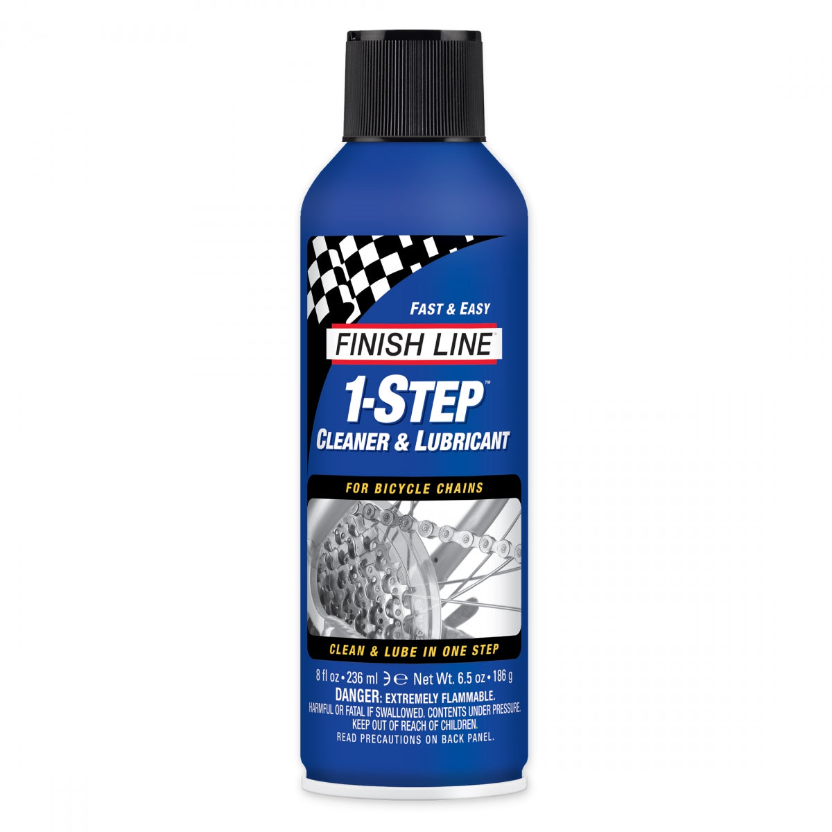 FINISH LINE CLEANER F-L 1-STEP METRO CLEAN/LUBE 8ozSPRAY 6/cs - FINISH LINE