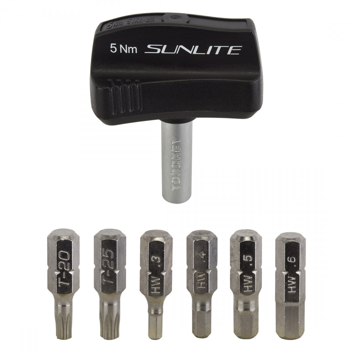 SUNLITE TOOL TORQUE WRENCH SUNLT PRESET 5nm 3-6mm/T20/T/25 BK (G) - SUNLITE