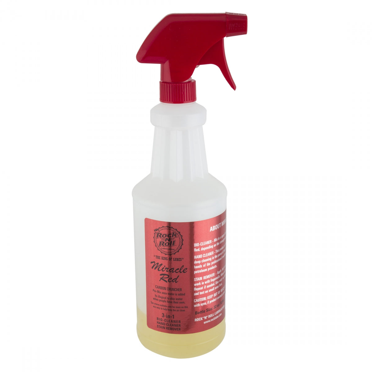 ROCK N ROLL CLEANER RnR MIRACLE RED SPRAY 32ozBOTTLE W/SPRAYER - ROCK N ROLL