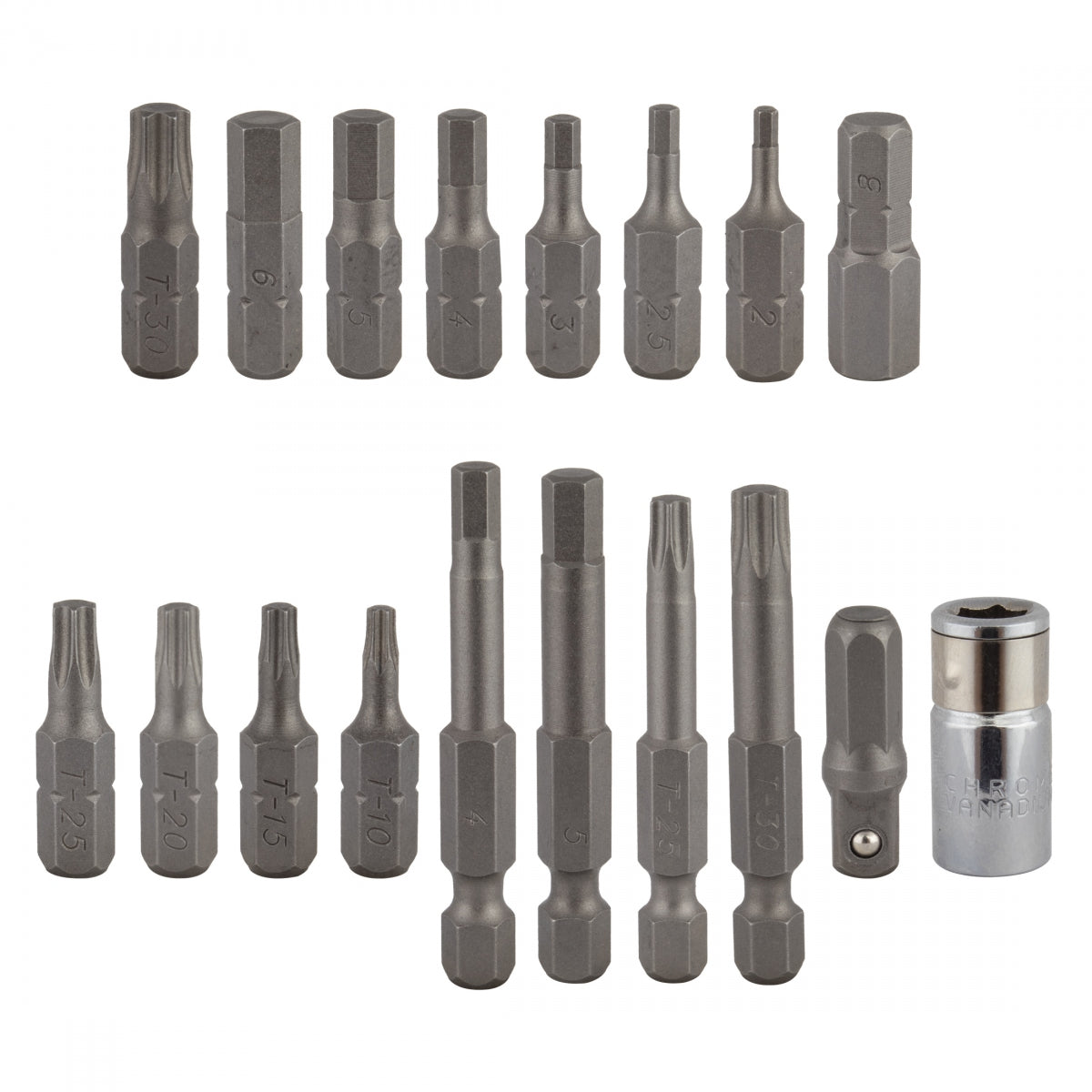 PEDROS TOOL TORQUE WRENCH PEDROS-HEX BIT SET II 18pc - PEDROS