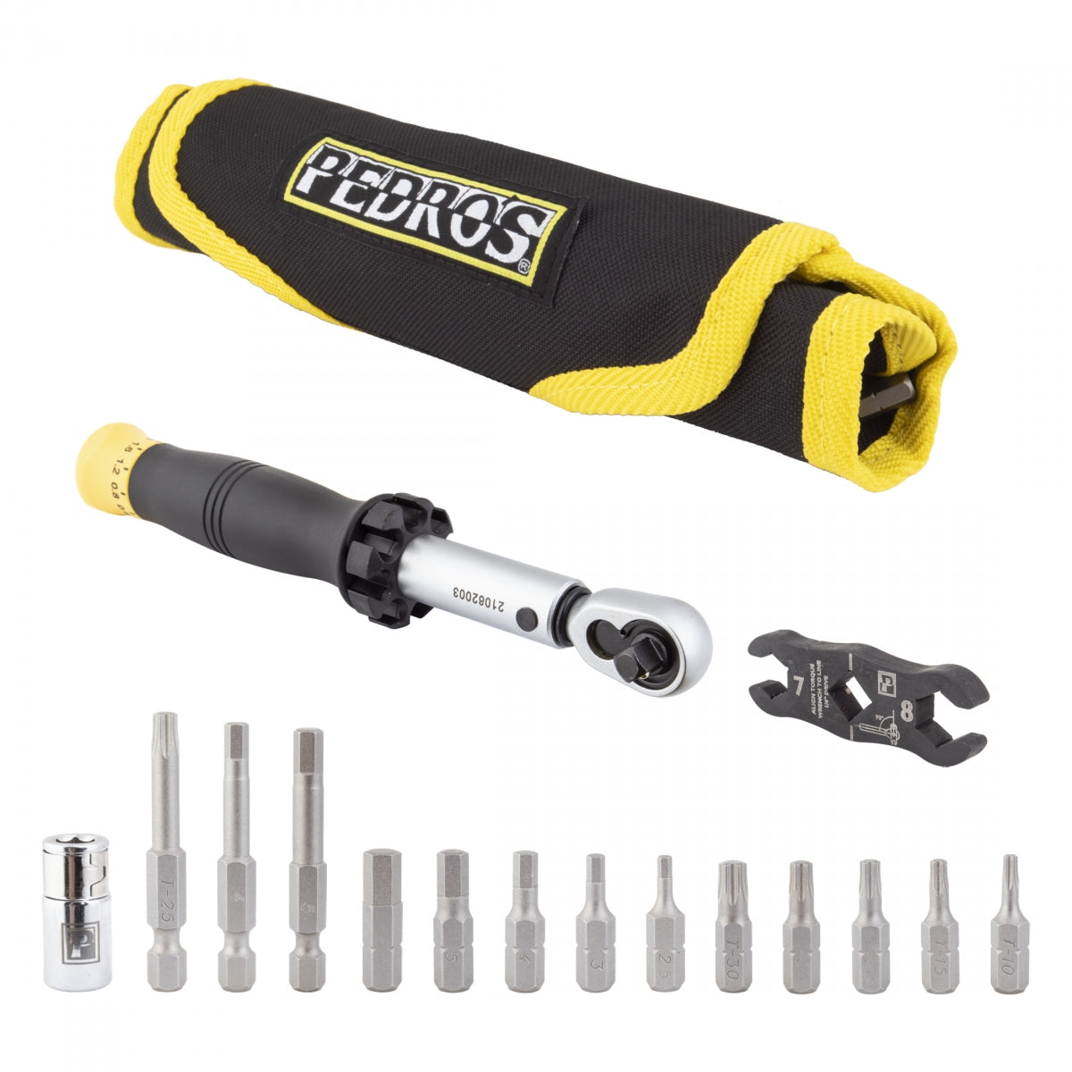 PEDROS TOOL TORQUE WRENCH PEDROS DEMI II SET 1/4in 3-15Nm w/BITS&ADAPTERS - PEDROS
