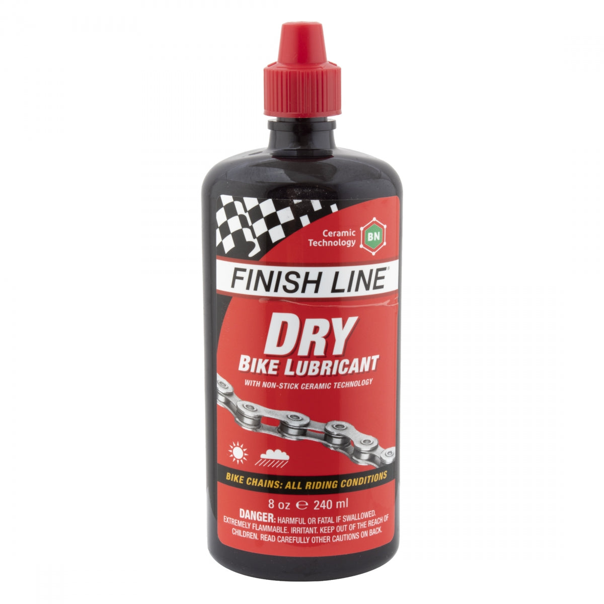 FINISH LINE LUBE F-L DRYLUBE CT 8oz DRIP BOTTLE 8/cs - FINISH LINE