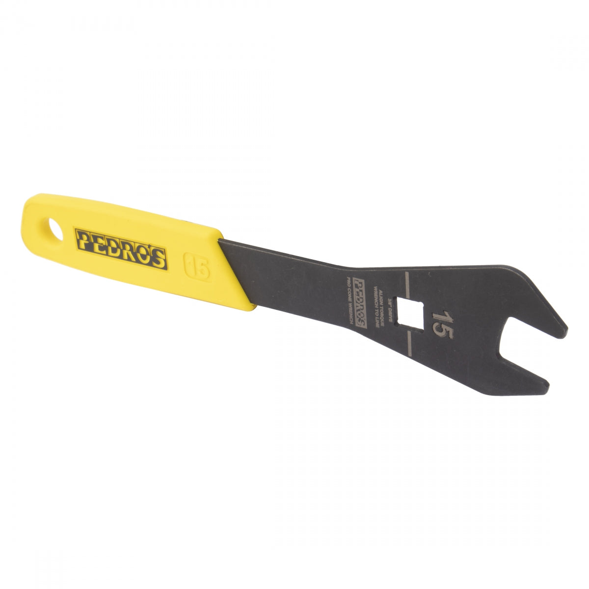 PEDROS TOOL HUB CONE WRENCH PEDROS PRO 15mm YL/BK - PEDROS