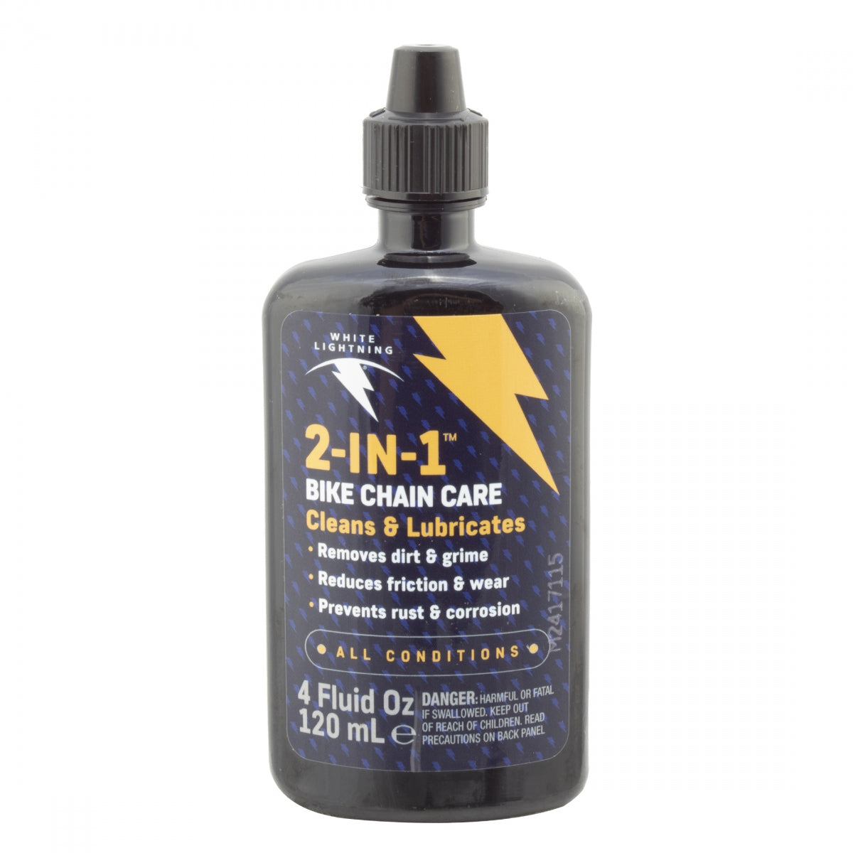 WHITE LIGHTNING CLEANER W-L 2in1 BIKE CHAIN CARE LUBE 4oz 12/CS - WHITE LIGHTNING