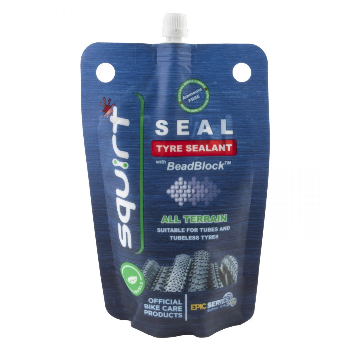 SQUIRT SEALANT TIRE/TUBE SQUIRT BEADLOCK 4oz POUCH - SQUIRT
