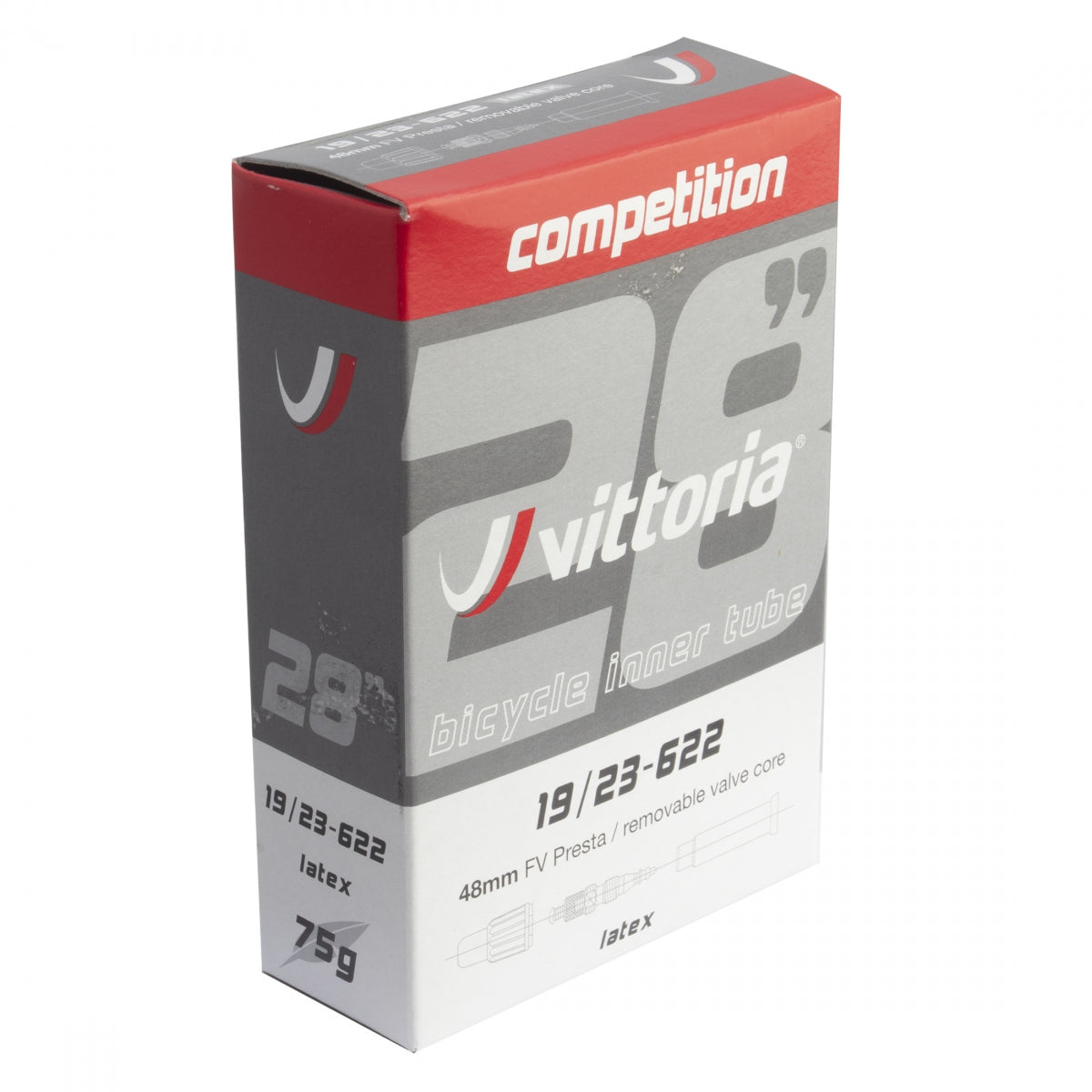 VITTORIA TUBE VITTORIA COMPETITION LATEX 700x19-23 PV/48mm RVC - VITTORIA