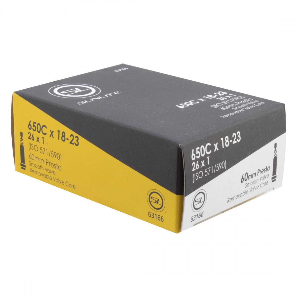SUNLITE TUBE SUNLT 650Cx18-23 PV60/SMTH/RC (26x1) FFW25mm - SUNLITE