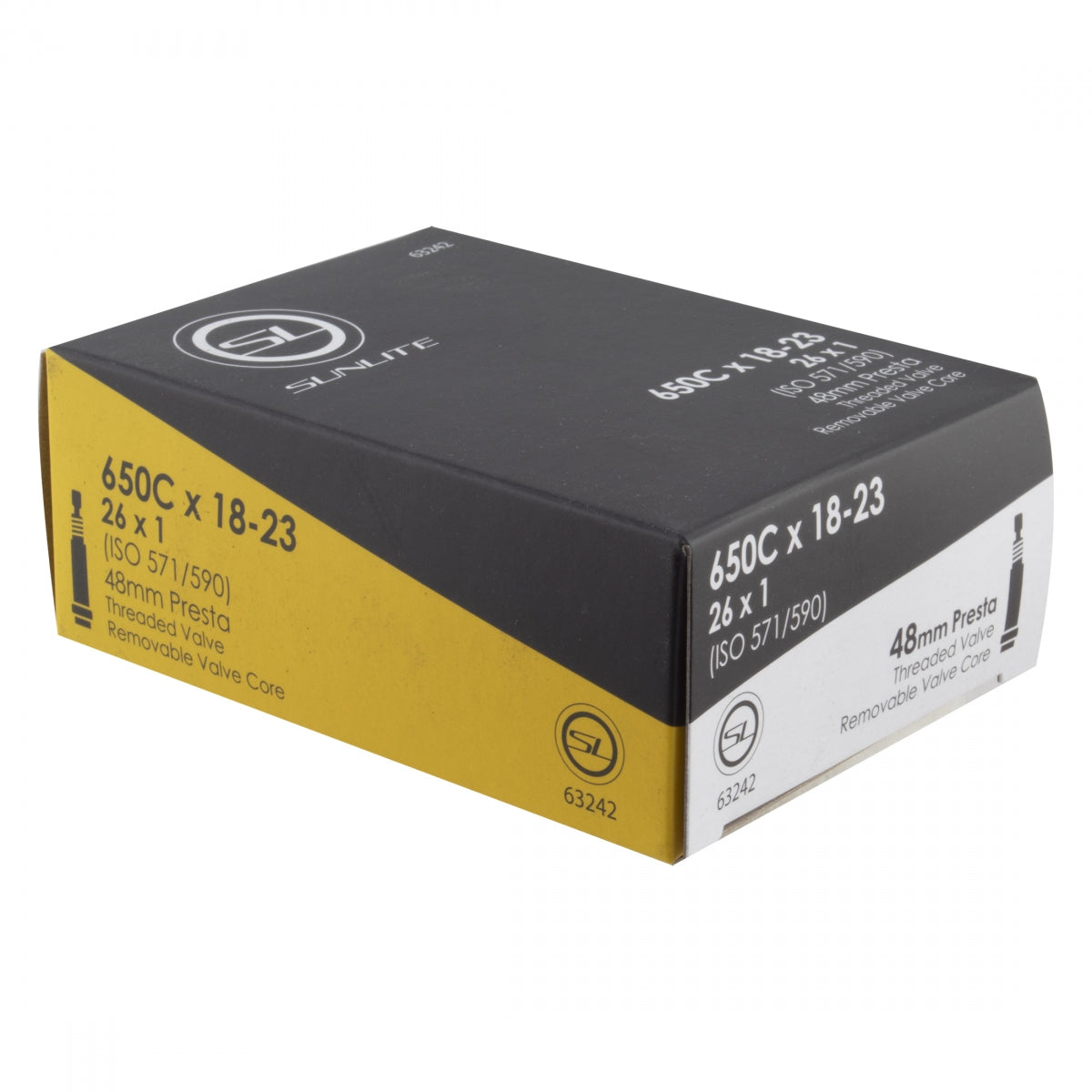 SUNLITE TUBE SUNLT 650Cx18-23 PV48/THRD/RC (26x1) FFW25mm - SUNLITE