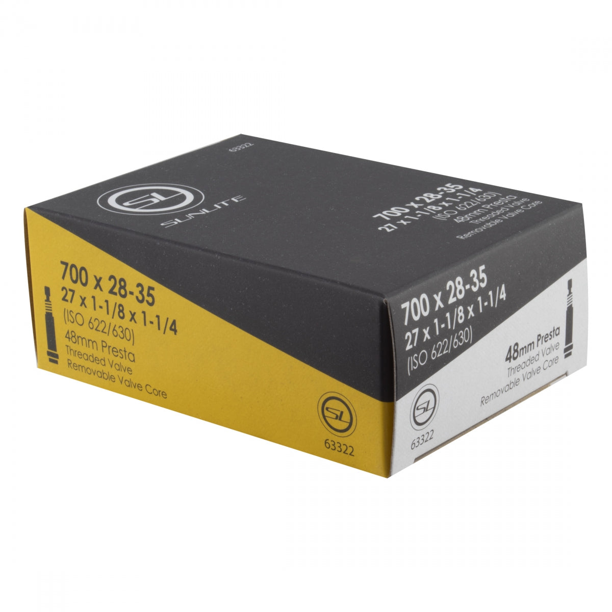 SUNLITE TUBE SUNLT 700x28-35 PV48/THRD/RC (27x1-1/8x1-1/4) FFW30mm - SUNLITE
