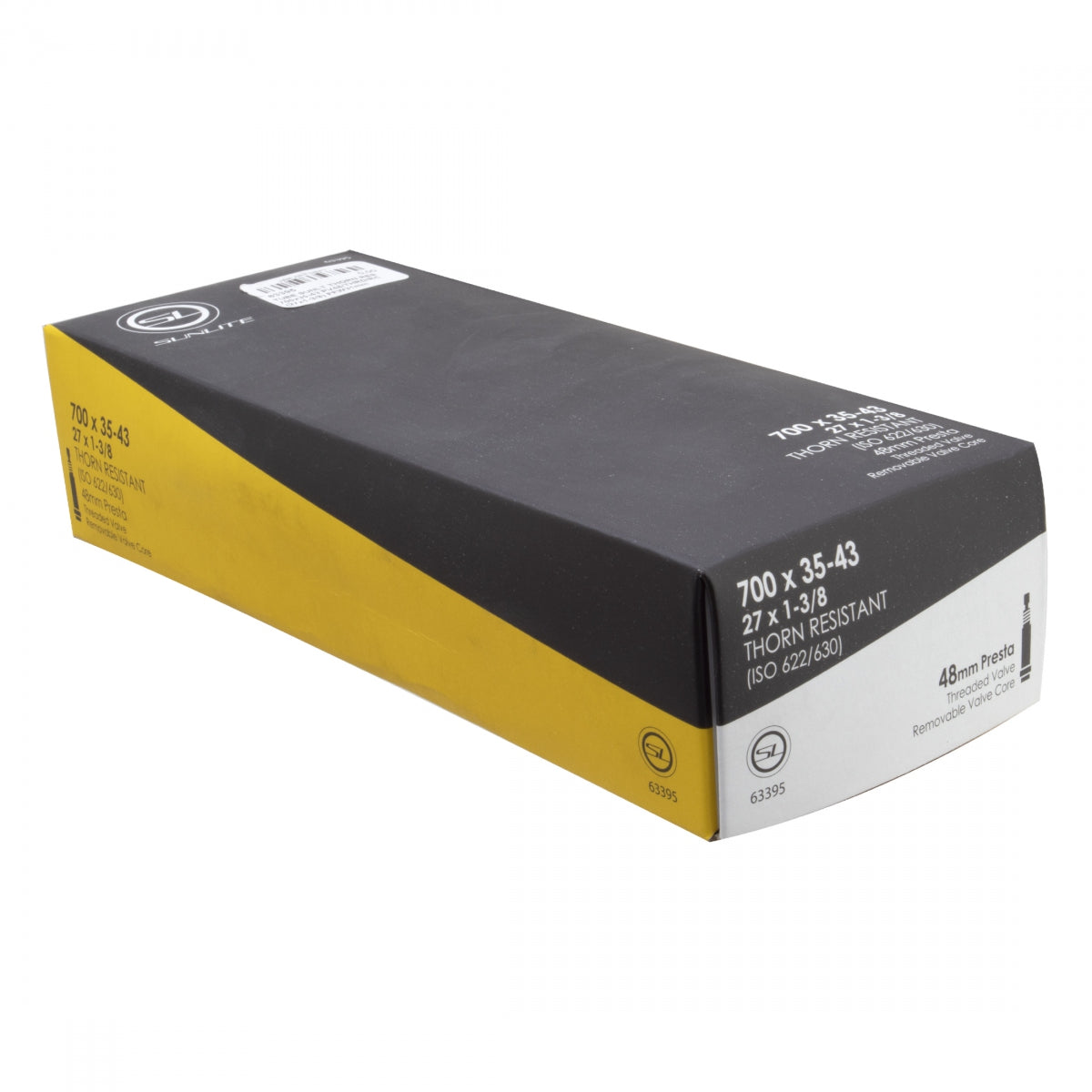 SUNLITE TUBE SUNLT THORN RES 700x35-43 PV48/THRD/RC (27x1-3/8) FFW31mm - SUNLITE