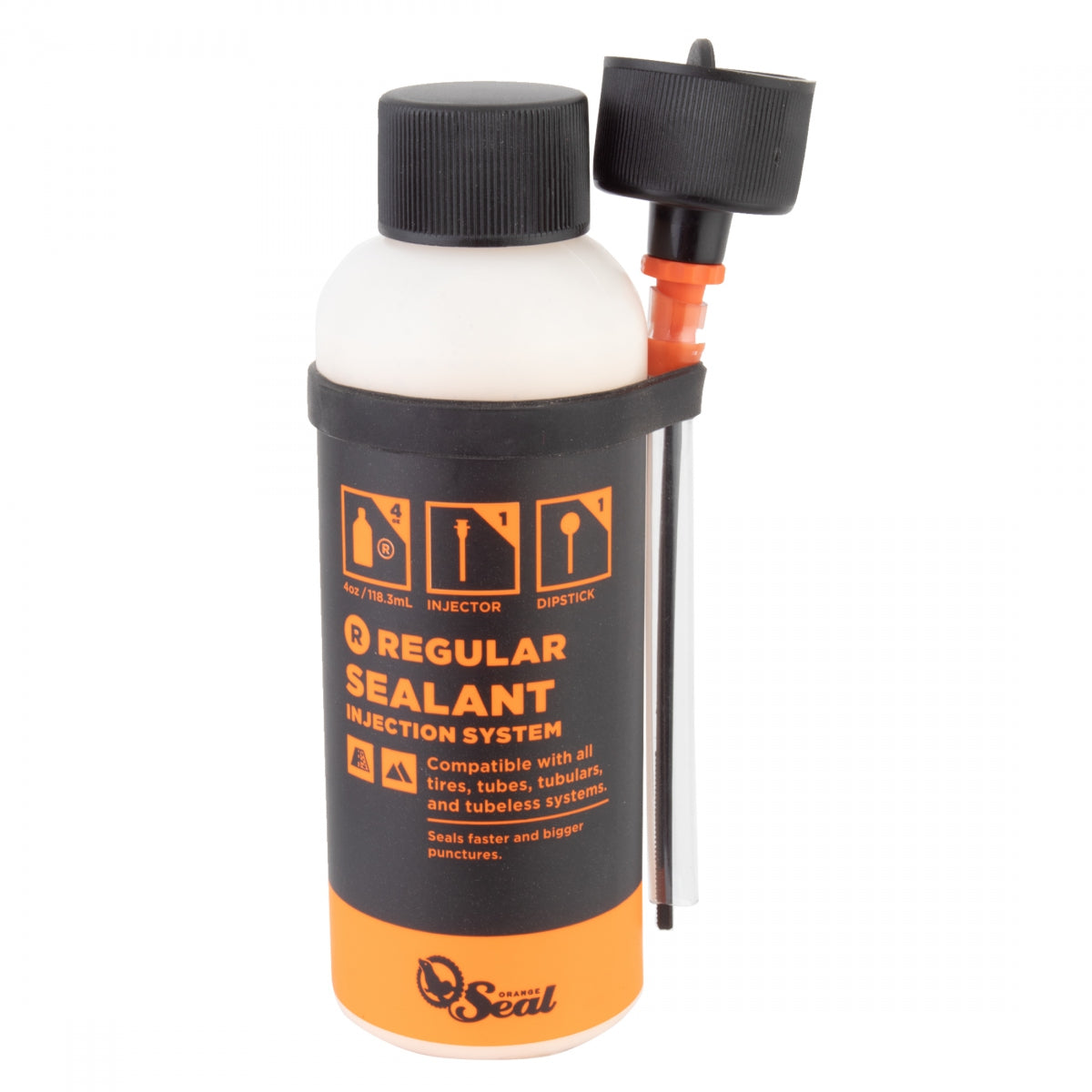 ORANGE SEAL SEALANT TIRE/TUBE ORANGE SEAL REG 4oz w/TWISTLOCK - ORANGE SEAL