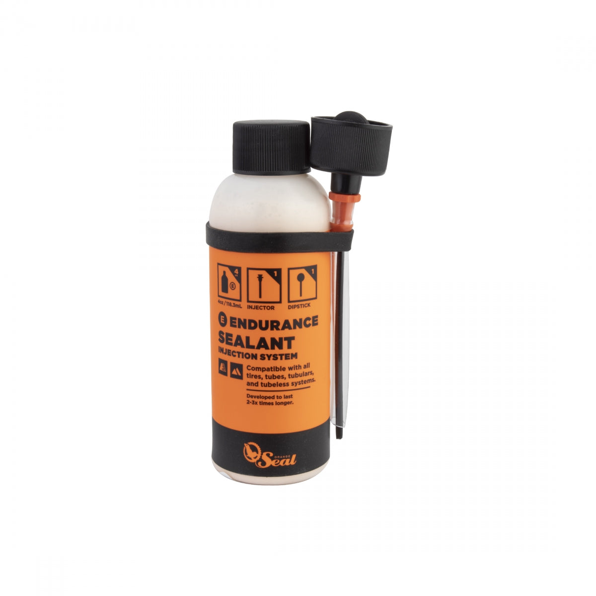 ORANGE SEAL SEALANT TIRE/TUBE ORANGE SEAL ENDURANCE 4oz w/TWISTLOCK - ORANGE SEAL