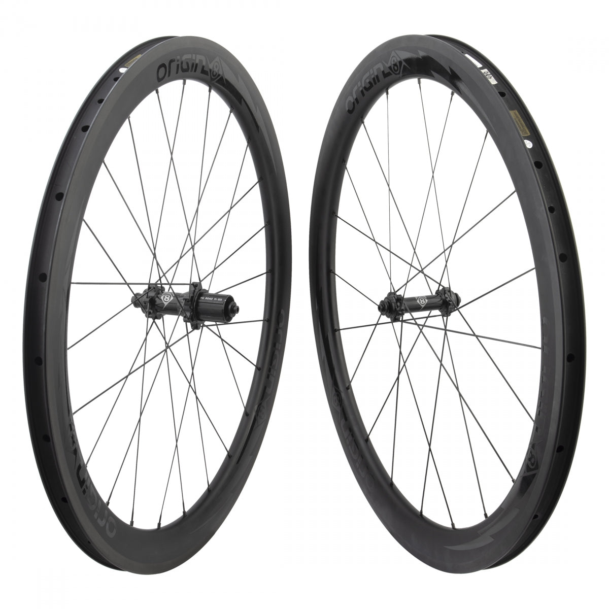 ORIGIN8 WHL PR 700 622x20 OR8 BOLT CARBON ROAD50mm TBLS BK 20/24 OR8 RD2220 ELITE 8-11sCAS QR SP SEAL BK 130mm SAPIM CXRAY POLYAX BK NO SKEWER (ORIGINAL VERSION WAS 18MM ID AND RD1110 HUBS) - ORIGIN8