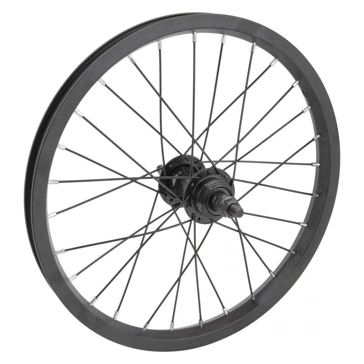 WHEEL MASTER WHL Rear 16x1.75 305x19 ALY BK 28 STL 1sp FW 3/8 BO BK 110mm 14gBK - WHEEL MASTER