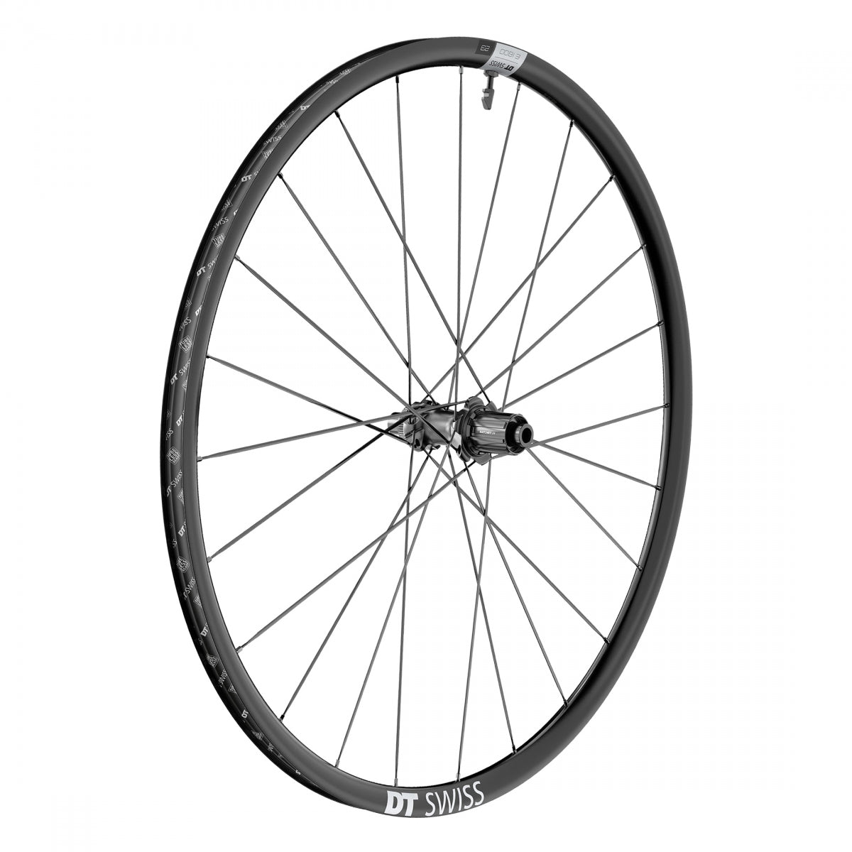DT SWISS WHL Rear DT 700 622x22 E1800 SPLINE 23 142x12mmTA CL SHI 11s ROAD TBLS BK - DT SWISS