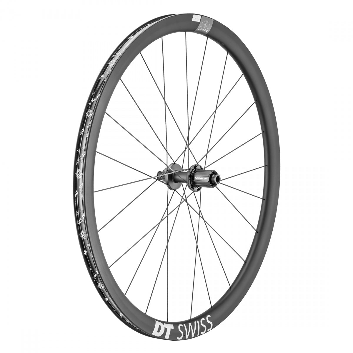 DT SWISS WHL Rear DT 700 622x22 ERC1400 DICUT 35 142x12mmTA CL SHI 11s ROAD TBLS BK - DT SWISS