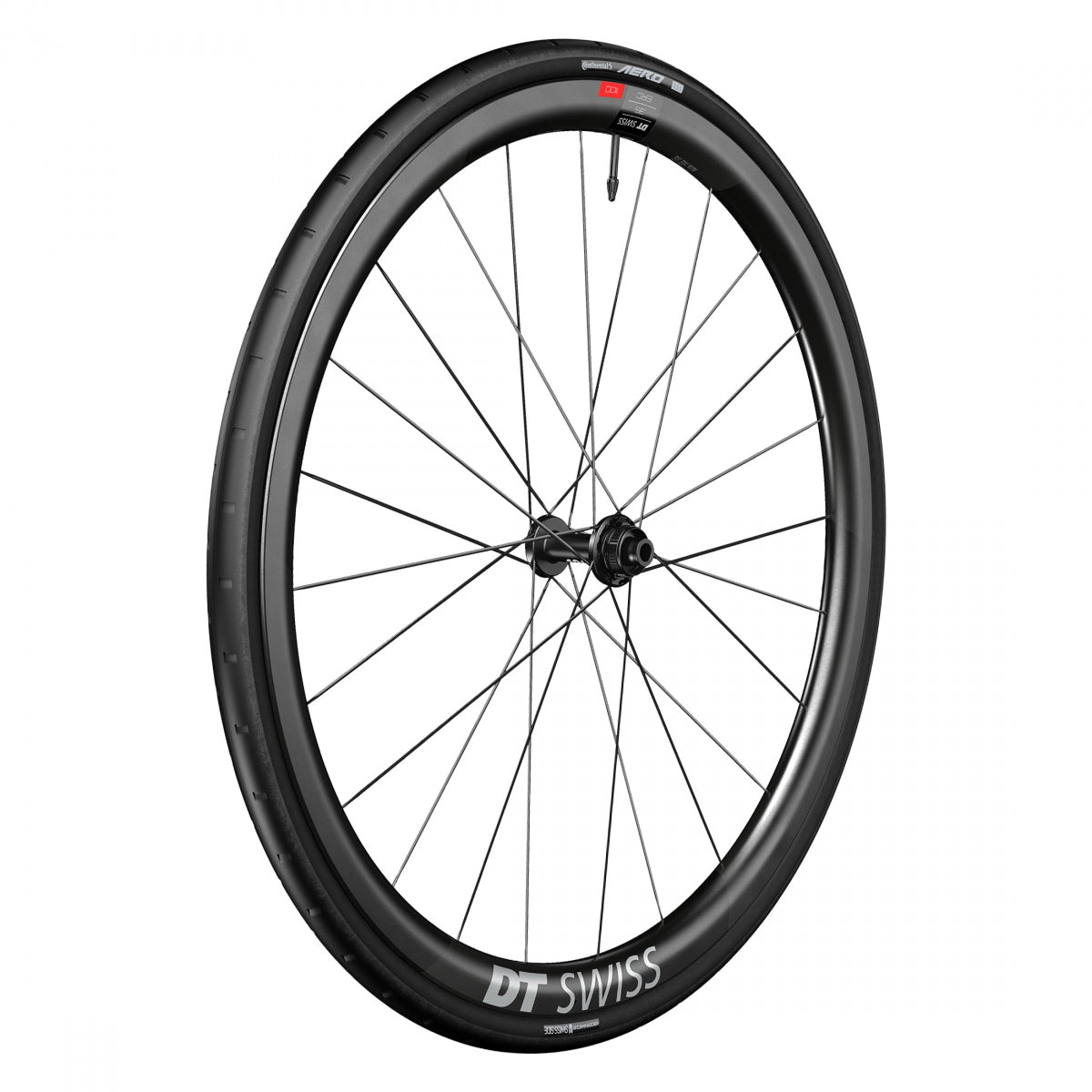 DT SWISS WHL Front DT 700 622x22 ERC1100 DICUT 35 100x12mmTA CL TBLS BK w/CONT AERO 111 - DT SWISS