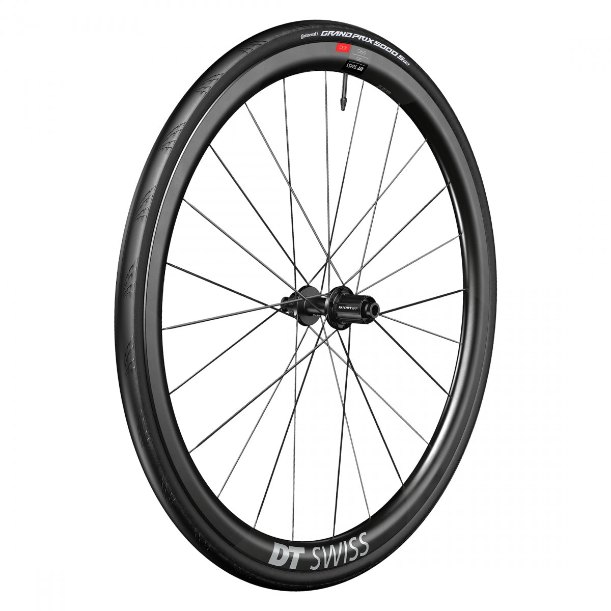 DT SWISS WHL Rear DT 700 622x22 ERC1100 DICUT 35 142x12mmTA CL SHI 11s ROAD TBLS BK w/CONT GP 5000 STR - DT SWISS