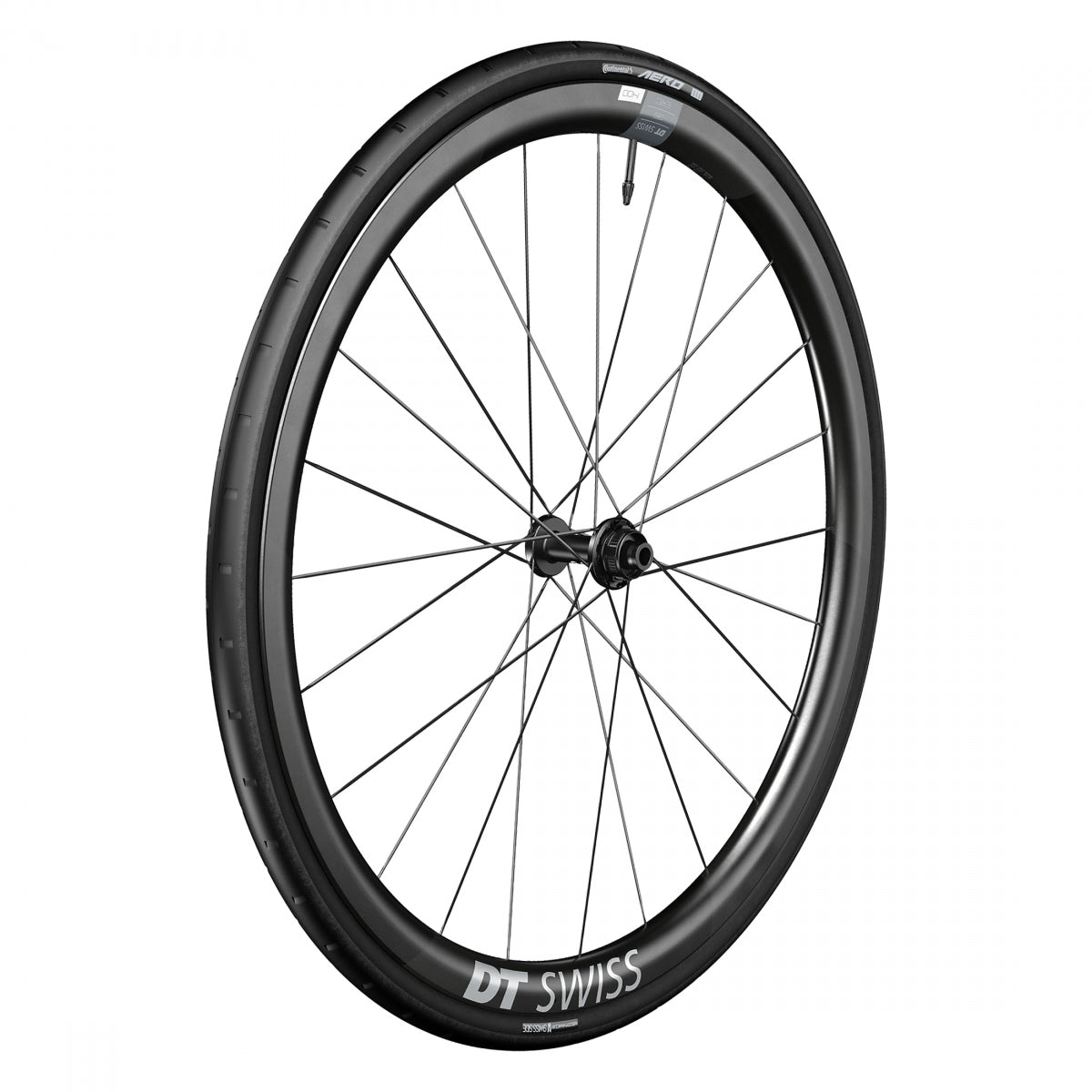 DT SWISS WHL Front DT 700 622x22 ERC1400 DICUT 35 100x12mmTA CL TBLS BK w/CONT AERO 111 - DT SWISS