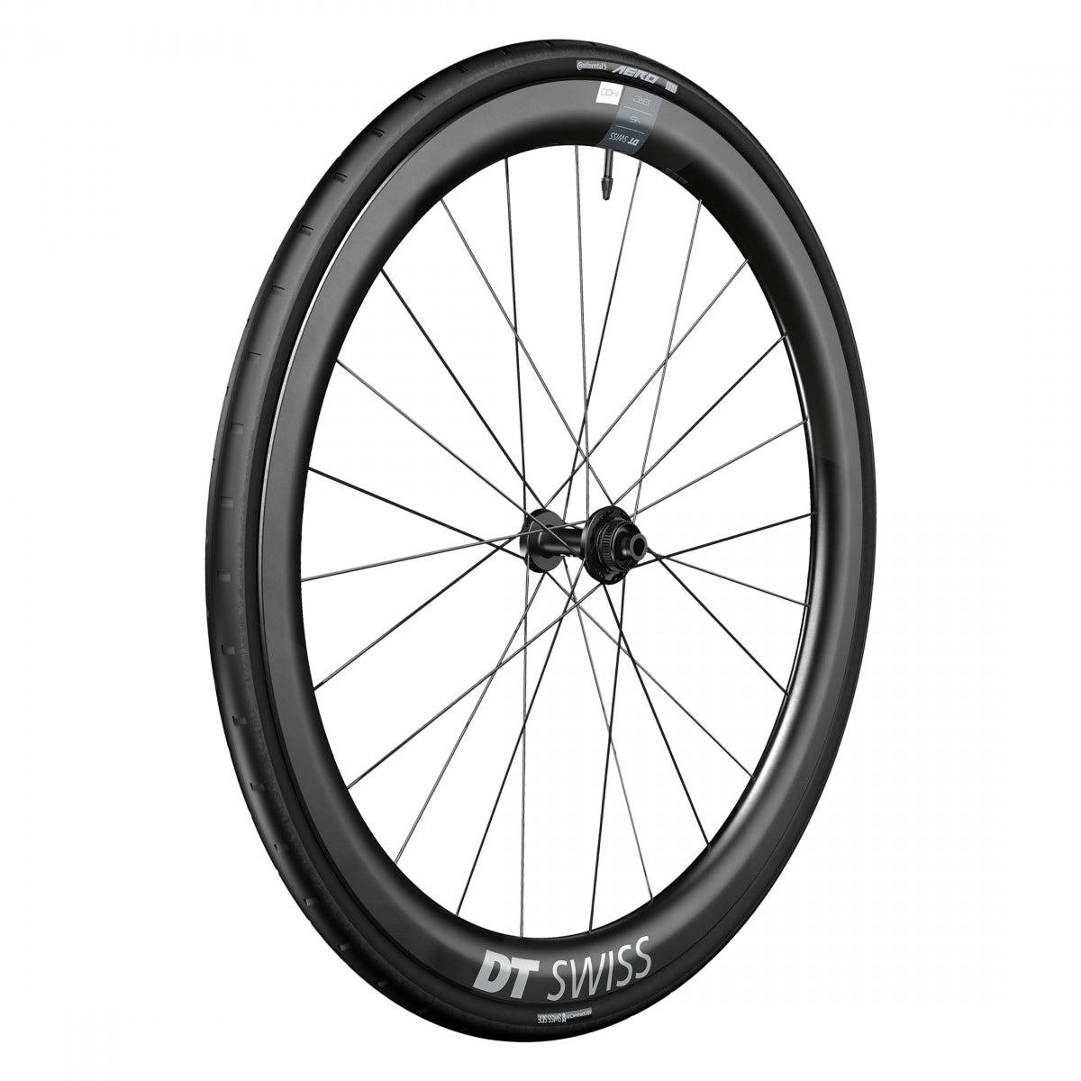 DT SWISS WHL Front DT 700 622x22 ERC1400 DICUT 45 100x12mmTA CL TBLS BK w/CONT AERO 111 - DT SWISS