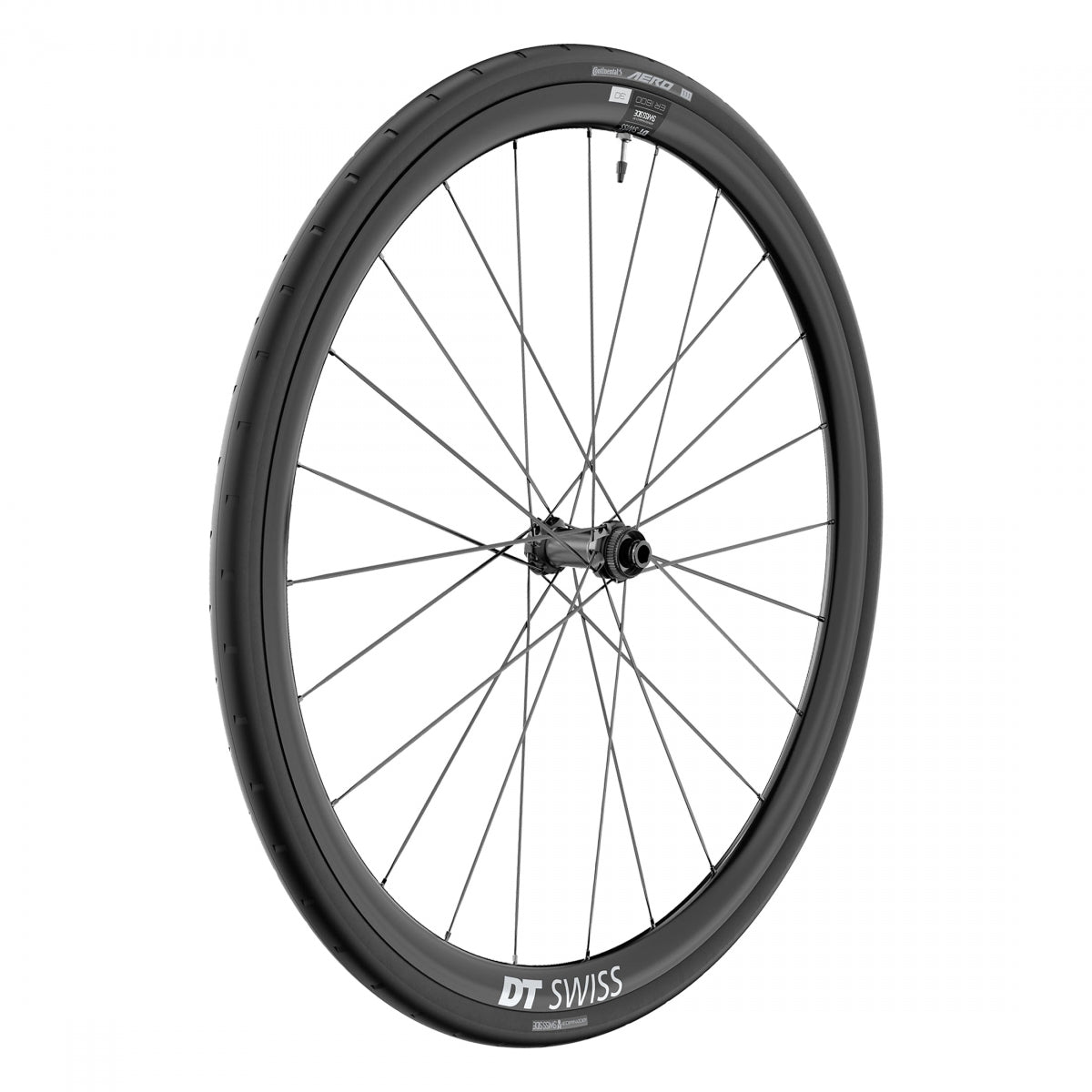 DT SWISS WHL Front DT 700 622x22 ER1600 SPLINE 30 100x12mmTA CL TBLS BK w/CONT AERO 111 - DT SWISS