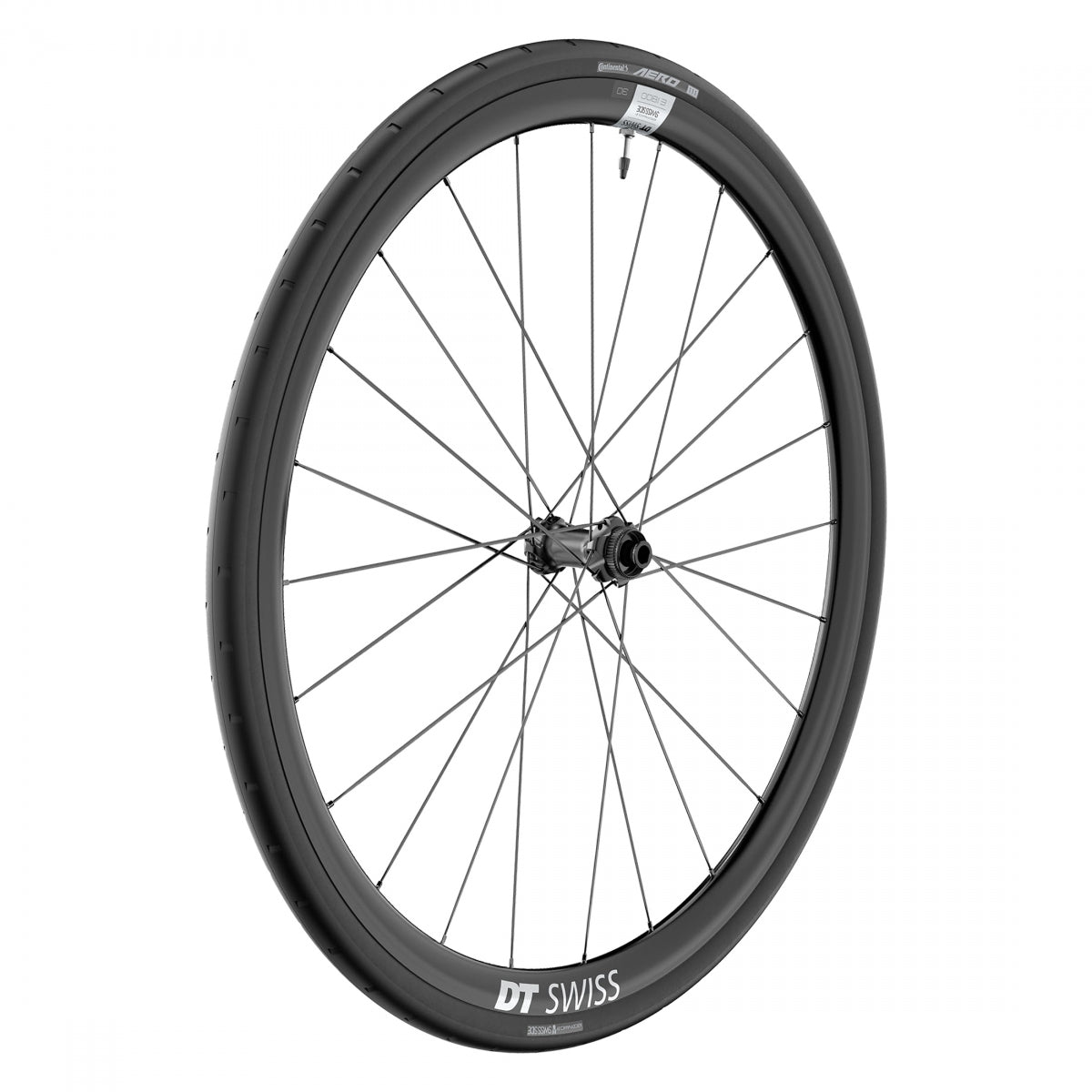 DT SWISS WHL Front DT 700 622x22 E1800 SPLINE 30 100x12mmTA CL TBLS BK w/CONT AERO 111 - DT SWISS