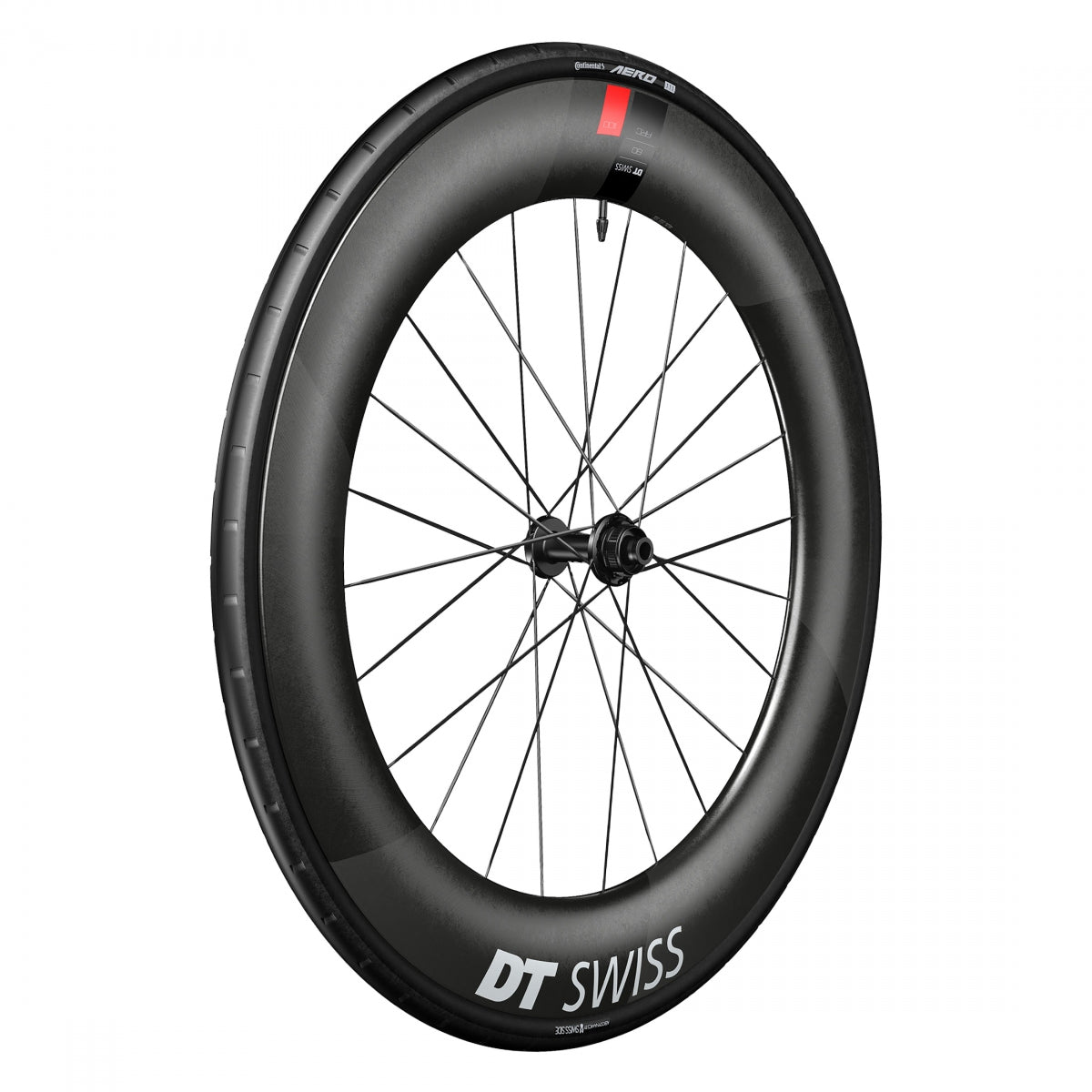 DT SWISS WHL Front DT 700 622x20 ARC1100 WIDE DICUT 80 100x12mmTA CL TBLS (L) w/CONT AERO 111 - DT SWISS