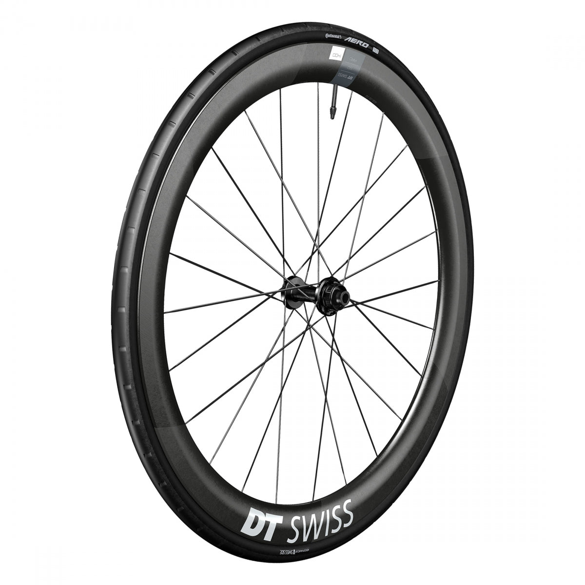 DT SWISS WHL Front DT 700 622x20 ARC1400 WIDE DICUT 50 100x12mmTA CL TBLS (L) w/CONT AERO 111 - DT SWISS