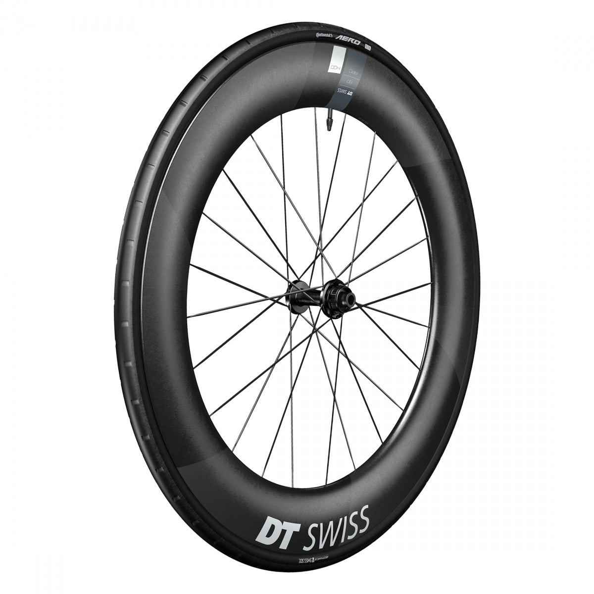 DT SWISS WHL Front DT 700 622x20 ARC1400 WIDE DICUT 80 100x12mmTA CL TBLS (L) w/CONT AERO 111 - DT SWISS