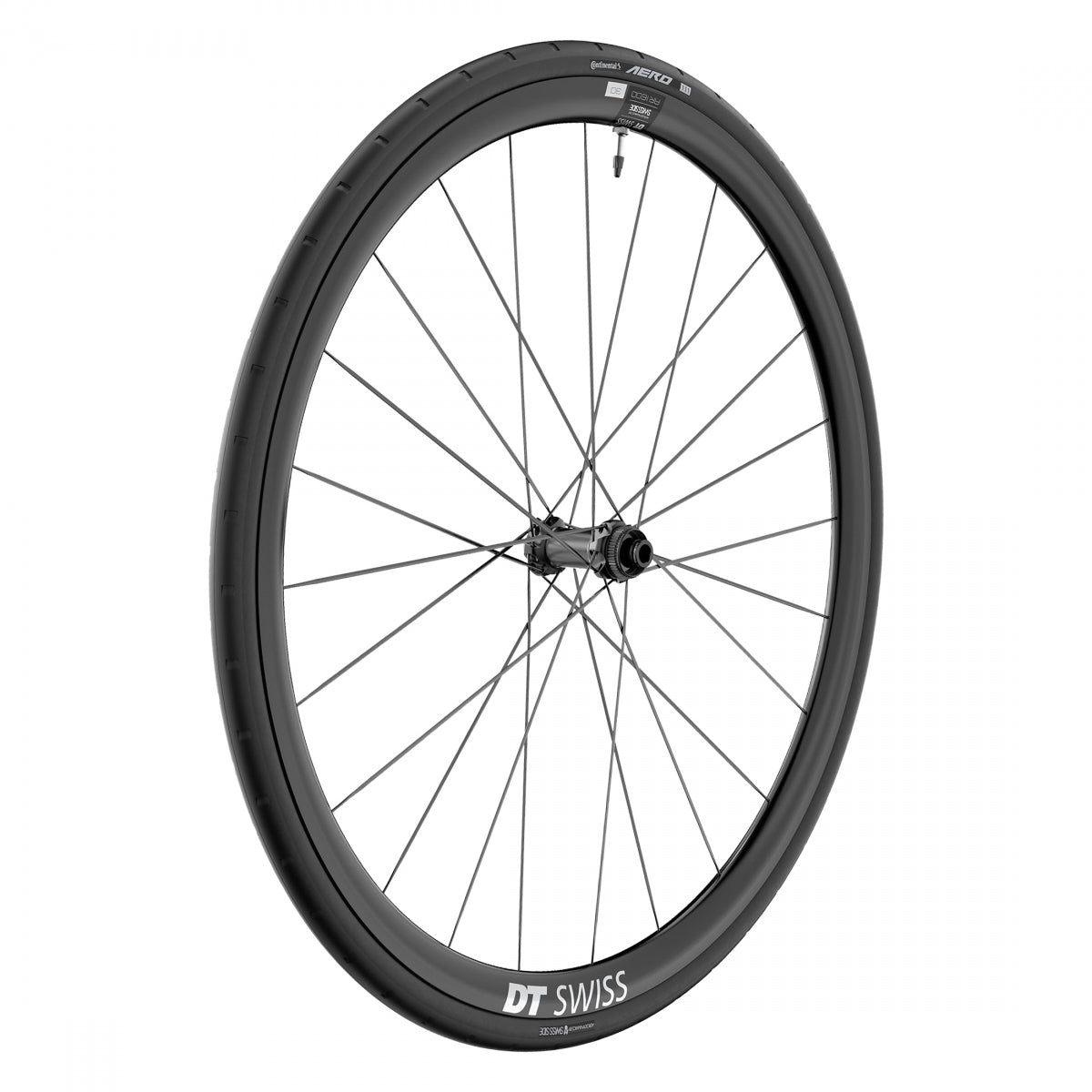 DT SWISS WHL Front DT 700 622x20 AR1600 SPLINE 100x12mmTA CL TBLS (O) w/CONT AERO 111 - DT SWISS