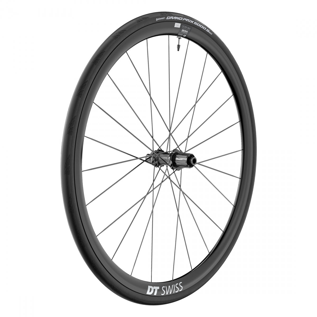 DT SWISS WHL Rear DT 700 622x20 AR1600 SPLINE 142x12mmTA CL 11sRD TBLS (O) w/CONT GP 5000 STR - DT SWISS