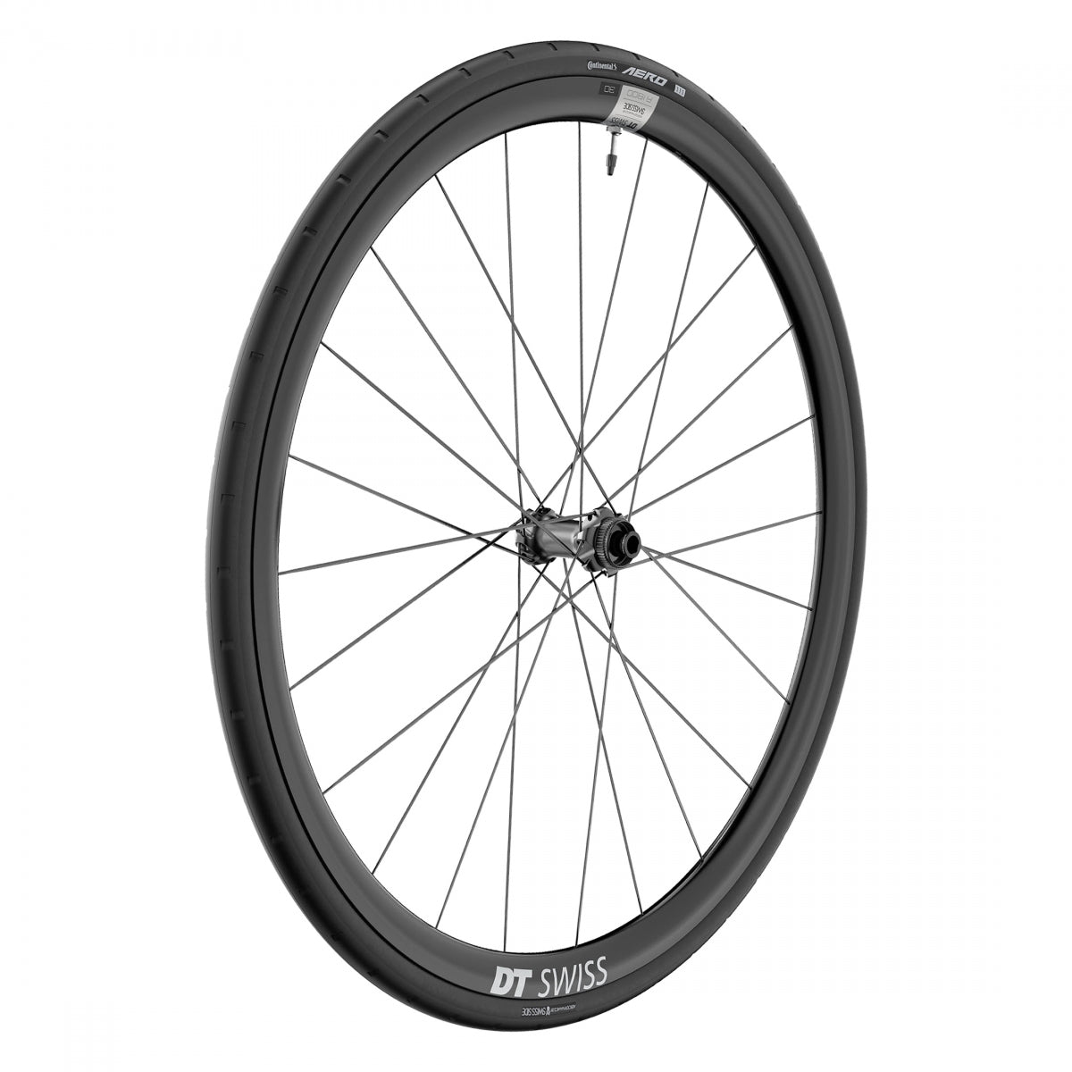 DT SWISS WHL Front DT 700 622x20 A1800 SPLINE 100x12mmTA CL TBLS (O) w/CONT AERO 111 - DT SWISS