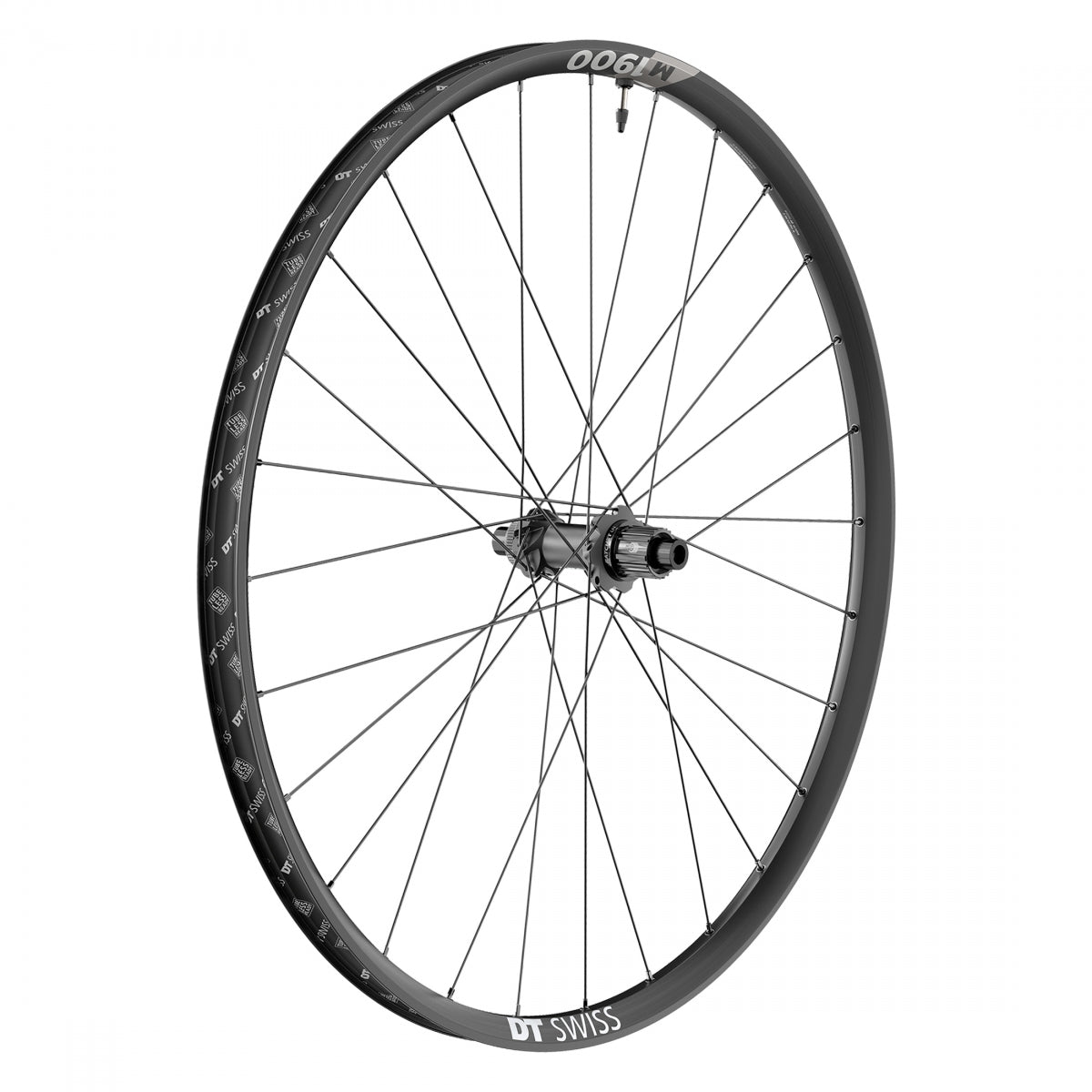 DT SWISS WHL Rear DT 29 622x30 M1900 SPLINE 148X12mmTA CL/6B MICROSPLINE TBLS w/TAPE & VALVE - DT SWISS