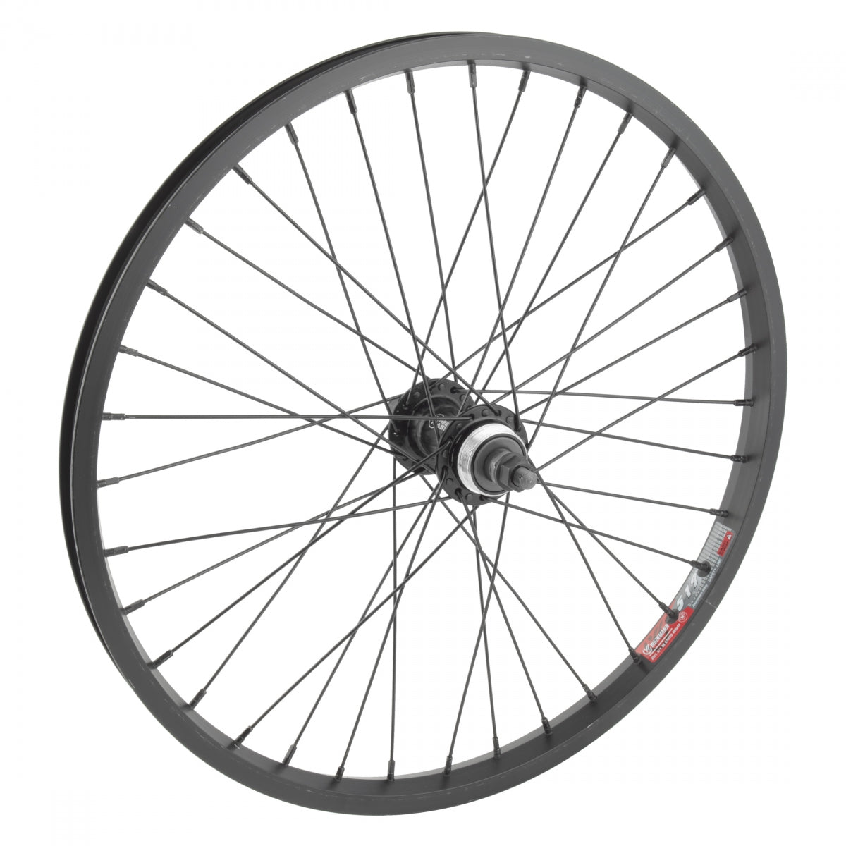 WHEEL MASTER WHL Rear 20x1.75 406x19 ALY BK 36 ALY FW 1sp 3/8 BK 110mm 14gBK - WHEEL MASTER