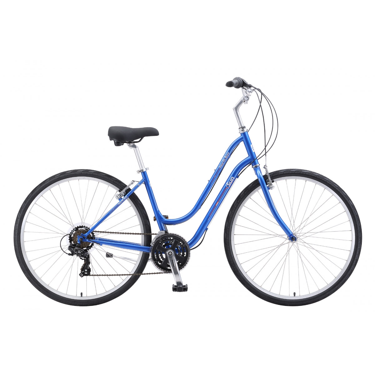 SUN BICYCLES BIKE SUN NORTH BAY STL L17.5 21S P-BU - SUN BICYCLES