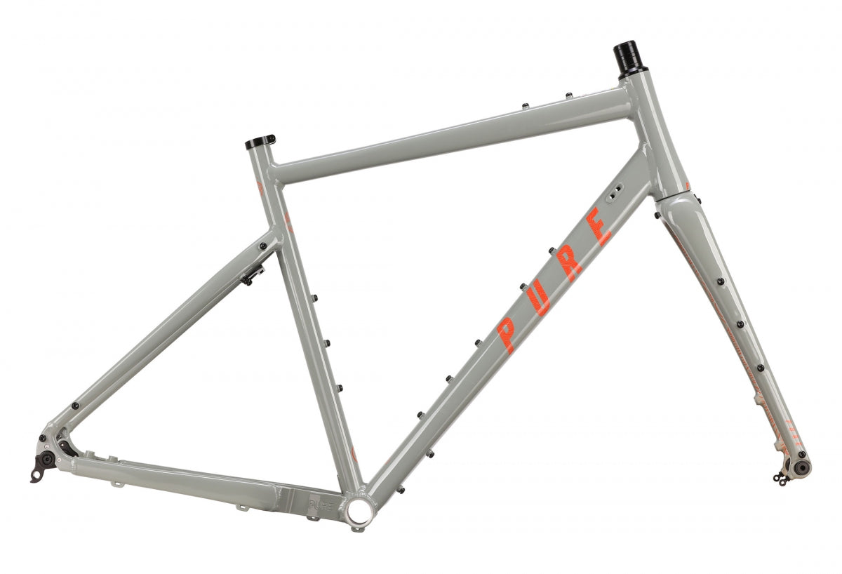 PURE CYCLES FRAME PURE ADVENTURE AL 700xM45/XS AGAVEw/CARBON FORK/HS/TOP CAP/THTU AXLES/FENDER MOUNTS (O) - PURE CYCLES
