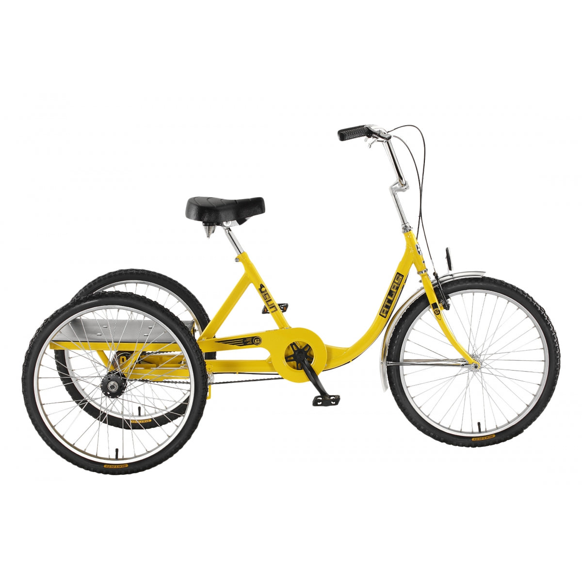 SUN BICYCLES TRIKE SUN ATLAS CARGO YL NO BASKET *MUSTSHIP BOX A & B **MUST SHIP BOX A & B** - SUN BICYCLES